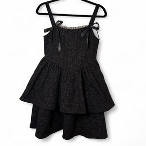 Trixxi Black Floral Dress